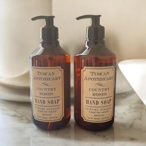 Hopificio Tuscan Apothecary Country Roses Hand Wash 2-Pack 16.9 oz Each • Luxury